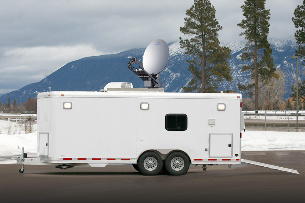 Communications Trailer with Satellite