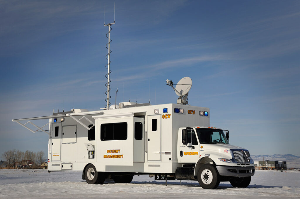 Deployed Mobile Command Vehicle